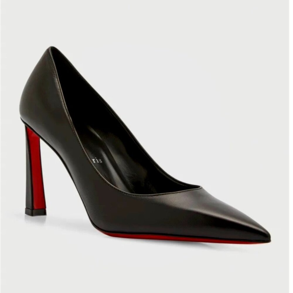 Christian Louboutin Condora Black Leather Pump 85mm Size 36 New without Box